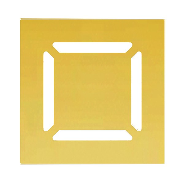 Душевой трап Berges Platz Norma 09 21 59, боковой выпуск, цвет золото глянец, 15x15 см - фото 1