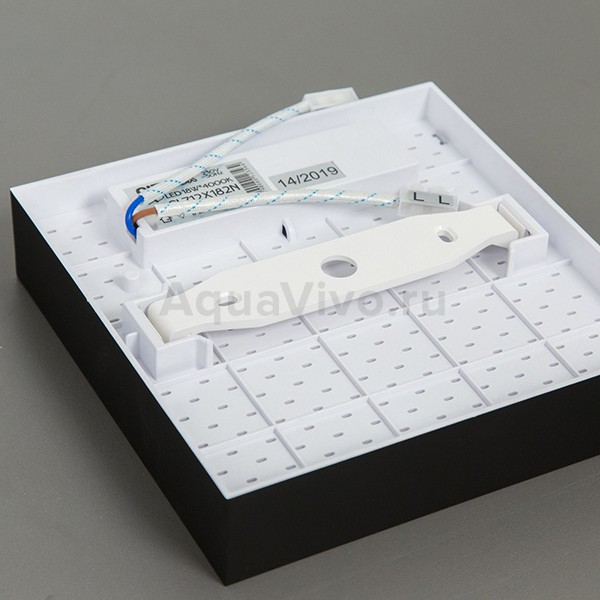 Точечный светильник Citilux Тао CL712X182N, арматура черная, плафон полимер белый, 4000 К, 16х16 см - фото 1