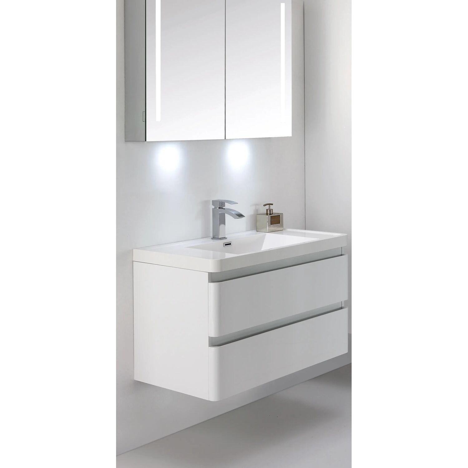Мебель для ванной Parly Gucci 100, цвет белый глянцевый - фото 1