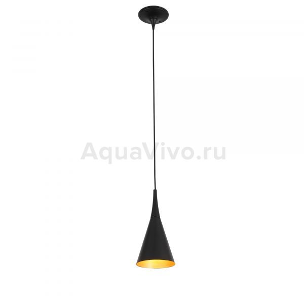 Подвесной светильник ST Luce Gocce SL874.423.01, арматура металл, цвет черный, плафон металл, цвет черный, золото