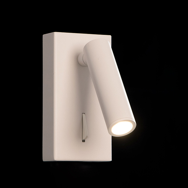 Настенный светильник Citilux Декарт CL704350, арматура белая, плафон металл белый, 6х12 см