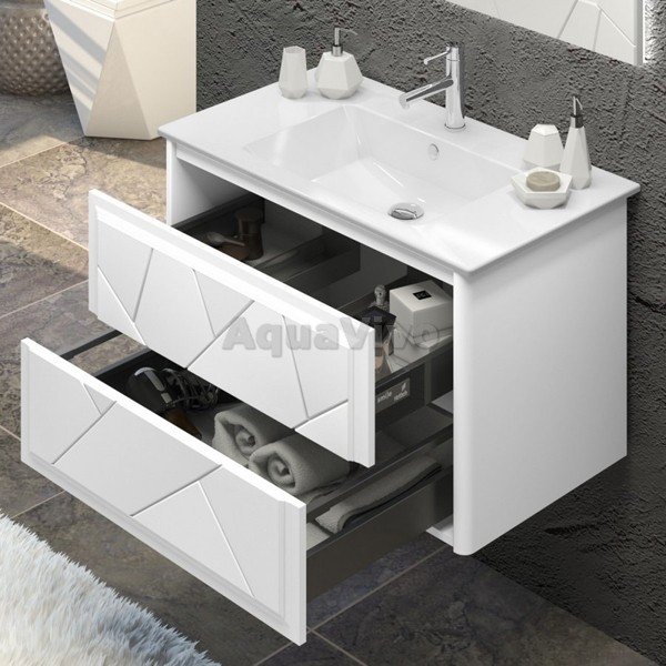 Мебель для ванной Опадирис Луиджи 90, цвет белый