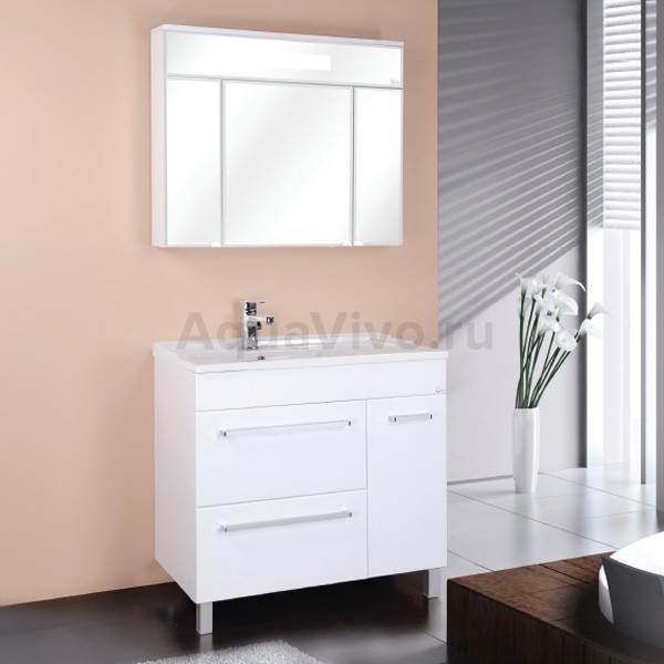 Мебель для ванной Оника Олимп 90.13-2, цвет белый