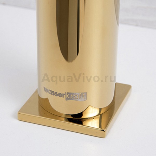 Смеситель WasserKRAFT Sauer 7103H для раковины, цвет глянцевое золото