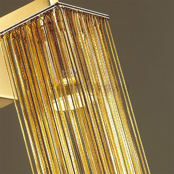 Бра Odeon Light Luigi 4137/1W, арматура  золото, плафон металл золото, 8х65 см