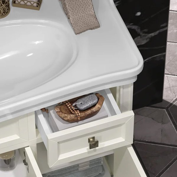 Мебель для ванной Опадирис Кантара 105, цвет слоновая кость