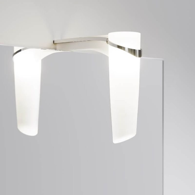 Зеркало Aqwella Леон-МР 40x80, со светильником, цвет белый - фото 1