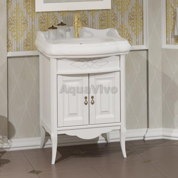 Мебель для ванной Опадирис Лоренцо 60, цвет белый матовый