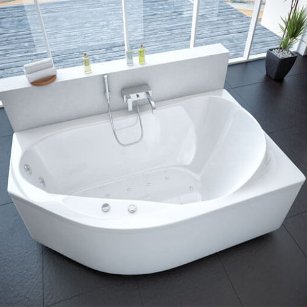 Акриловая ванна Акватек Таурус 170х100, правая, цвет белый - фото 1