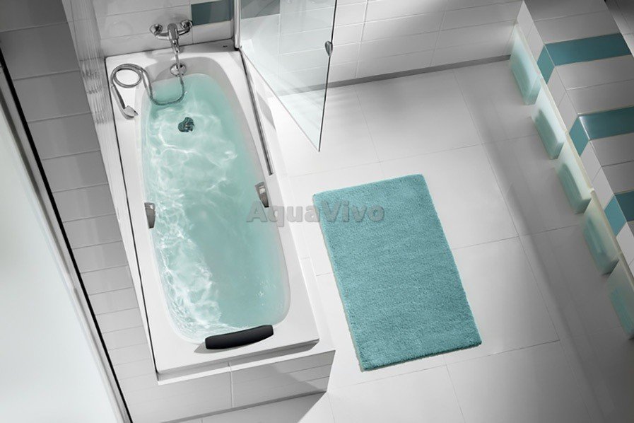 Акриловая ванна Roca Sureste ZRU9302769 170x70, с отверстиями под ручки, цвет белый - фото 1