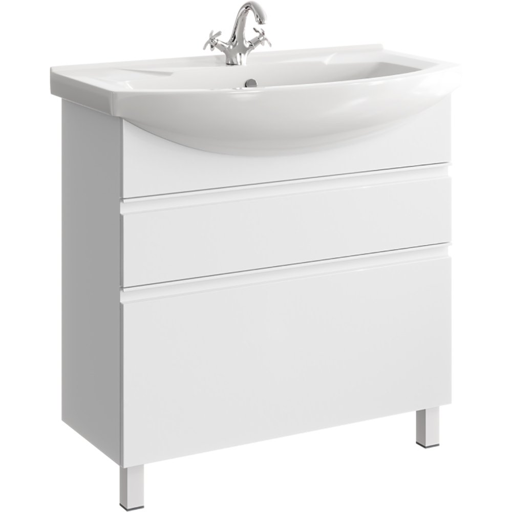 Мебель для ванной Aqwella Rodos 88, напольная, цвет белый