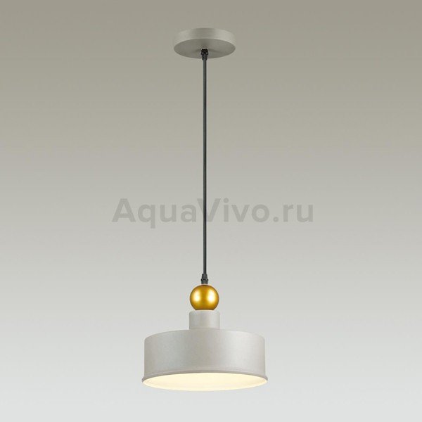 Подвесной светильник Odeon Light Bolli 4089/1, арматура серая, плафон металл серый, 25х137 см