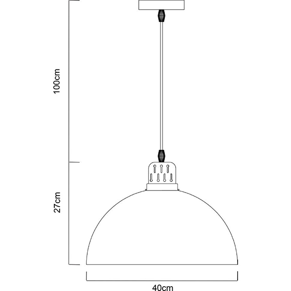 Подвесной светильник Arte Lamp Eurica A4249SP-1BK, арматура черная / медь, плафон металл черный, 40х40 см - фото 1