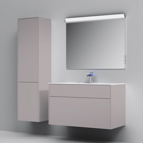 Мебель для ванной AM.PM Inspire 2.0 100 подвесной, цвет элегантный серый матовый - фото 1