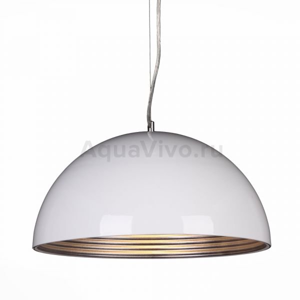 Подвесной светильник ST Luce Tappo SL279.503.01, арматура металл, цвет белый, плафон металл, цвет белый, серебро