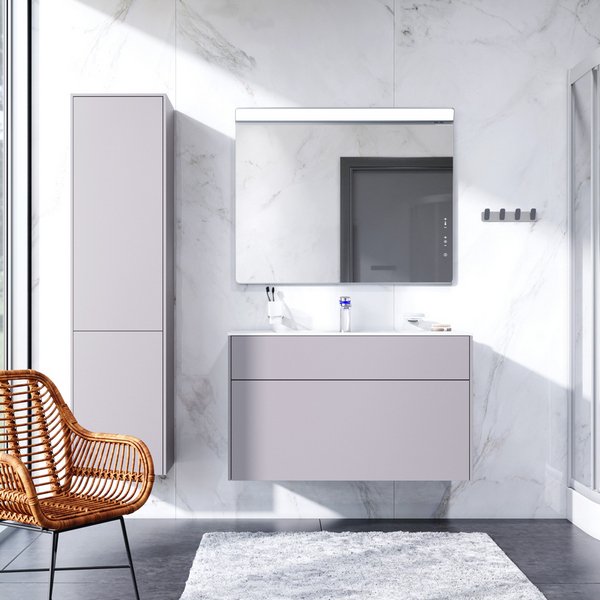 Мебель для ванной AM.PM Inspire 2.0 100 подвесной, цвет элегантный серый матовый