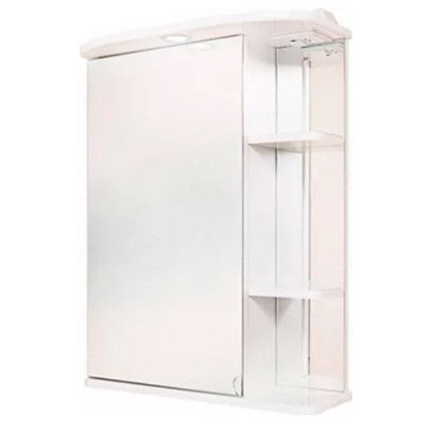 Шкаф-зеркало Оника Карина 55.01, левый, с подсветкой, цвет белый - фото 1