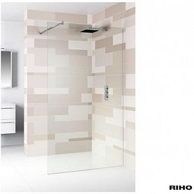 Душевая перегородка Riho Scandic Nxt X400 100, стекло прозрачное, профиль черный - фото 1