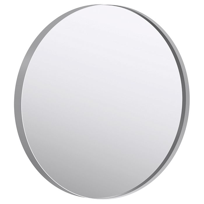 Зеркало Aqwella RM 60x60, в металлической раме, цвет белый