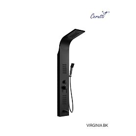 Душевая панель CeruttiSPA Virginia BK CT9989, с гидромассажем, цвет черный - фото 1