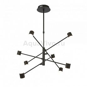 Подвесной светильник ST Luce Formolla SL1597.403.08, арматура металл, цвет черный, плафон акрил, металл, цвет белый - фото 1