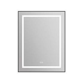 Зеркало BelBagno Kraft SPC-KRAFT-685-885-TCH-WARM-NERO 69x89, с подсветкой, функцией антизапотевания и сенсорным выключателем, цвет черный - фото 1