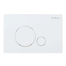 Кнопка смыва Belbagno Sfera BB014-SR-BIANCO для унитаза, цвет белый - фото 1