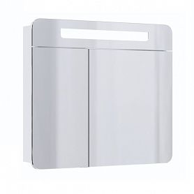 Шкаф-зеркало Оника Неаполь 80.01, с подсветкой, цвет белый - фото 1