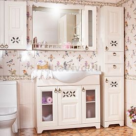 Мебель для ванной Бриклаер Кантри 105, цвет бежевый дуб прованс - фото 1