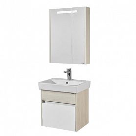 Мебель для ванной Акватон Верди Pro 60, цвет белый / ясень фабрик - фото 1