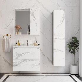 Мебель для ванной Оника Марбл 65.13, цвет мрамор / камень бетонный - фото 1