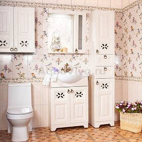 Мебель для ванной Бриклаер Кантри 65, цвет бежевый дуб прованс - фото 1