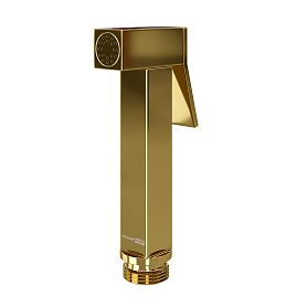 Гигиенический душ WasserKRAFT A216 с фиксатором, цвет золото - фото 1