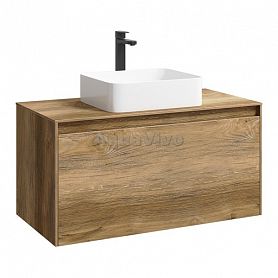 Мебель для ванной Aqwella Mobi 100, цвет дуб балтийский - фото 1