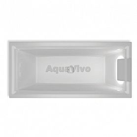 Ванна Riho Still Square LED R 180x80 акриловая, с подголовником и подсветкой справа, цвет белый - фото 1