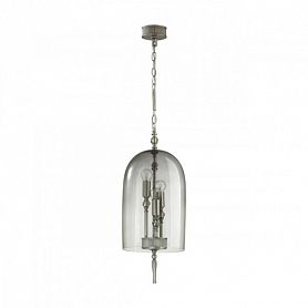 Подвесной светильник Odeon Light Bell 4882/3, арматура хром, плафон стекло серое - фото 1