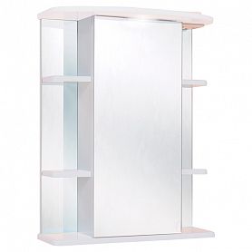 Шкаф-зеркало Оника Глория 55.01, левый, с подсветкой, цвет белый - фото 1