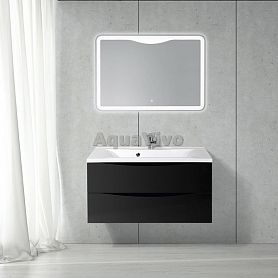 Мебель для ванной BelBagno Marino 90, цвет Nero Lucido - фото 1