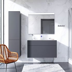 Мебель для ванной AM.PM Inspire 2.0 100 подвесной, цвет графит матовый - фото 1