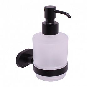 Дозатор Rav Slezak Yukon YUA0303CMAT для жидкого мыла, подвесной, цвет черный матовый - фото 1