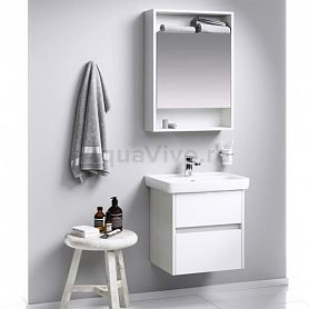 Мебель для ванной Aqwella City 50, цвет дуб канадский / белый - фото 1