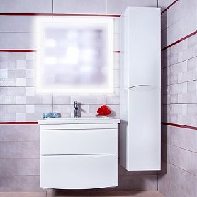 Мебель для ванной Бриклаер Вега 80 подвесная, цвет белый - фото 1