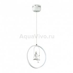 Подвесной светильник Lumion Mia 3718/18L, арматура цвет белый, плафон/абажур металл, цвет белый - фото 1