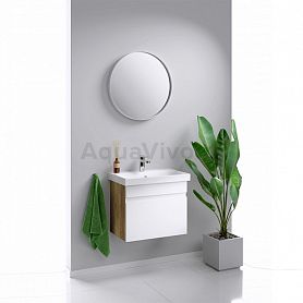 Мебель для ванной Aqwella Smart 50, цвет дуб балтийский / белый - фото 1