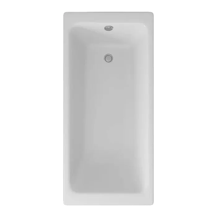 Чугунная ванна Delice Comfort Parallel 170х80, без ножек, цвет белый
