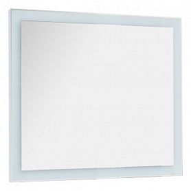 Зеркало Dreja Kvadro 100x85, с подсветкой, цвет белый - фото 1