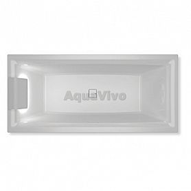 Ванна Riho Still Square LED L 180x80 акриловая, с подголовником и подсветкой слева, цвет белый - фото 1