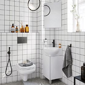 Мебель для ванной  Aqwella Porto 45, угловая, цвет белый - фото 1