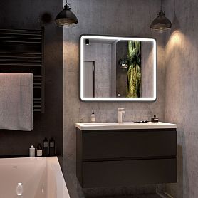Мебель для ванной Art & Max Bianchi 100 подвесная, цвет серый матовый  - фото 1