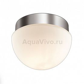 Настенно-потолочный светильник Odeon Light Minkar 2443/1A, арматура цвет серый/хром, плафон/абажур стекло, цвет белый - фото 1